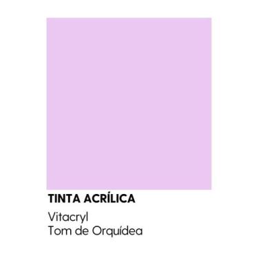 Imagem de Tinta Fosca Premium Violetas - Vitacryl, Tom de Orquídea, 3,6 lts
