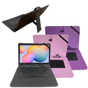 Imagem de Capa c/Teclado Embutido para Tablet 10" Galaxy Tab A9+ Plus - Capa Pro