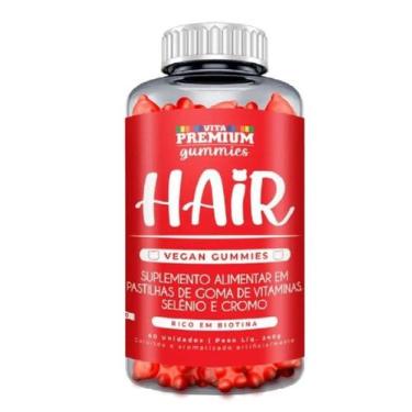 Imagem de Gummies Hair Morango com 60 Unidades - Vita Premium