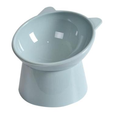 Imagem de Comedouro Bebedouro Alto Elevado Postura Correta Gatos Orelha Gatinho 