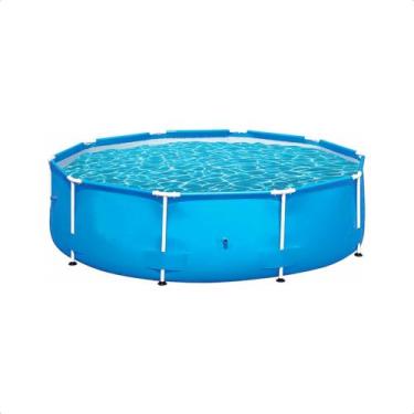 Imagem de Piscina Armação Redonda 5.000 Litros PVC Desmontável 3,03 M x 76 cm Co