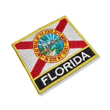 Imagem de BE0007N-001 Bandeira Florida Patch Bordado 7,5x6,3cm - BR44