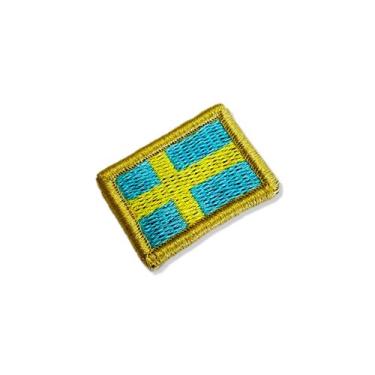 Imagem de BP0087-031 Bandeira Suécia Patch Bordado 3,8x2,5cm - BR44