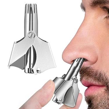 Imagem de Synsoklip Aparador de pelos de nariz e orelha - Ferramenta profissional de cuidados para homens e mulheres - sem dor, sem puxar - impermeável e portátil - ótimo presente para homens e mulheres, fácil