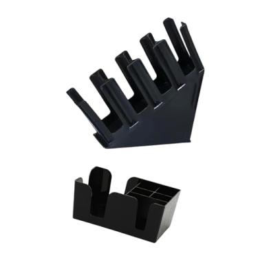 Imagem de AFXGUSD Suporte para Copos E Tampas, Organizador de Cafeteria, Dispensador de Xícaras de Café, Suporte para Sala de Descanso, Preto