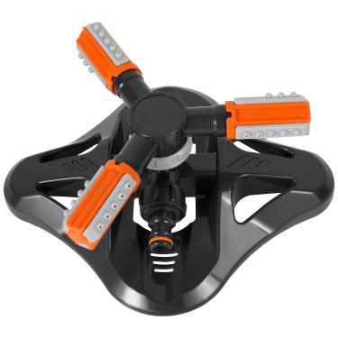 Imagem de KHZSPP Aspersor giratório de água para quintal, irrigador de gramado rotativo automático de 360 graus com base, sistema de irrigação de gramado à prova de vazamento para o verão, crianças