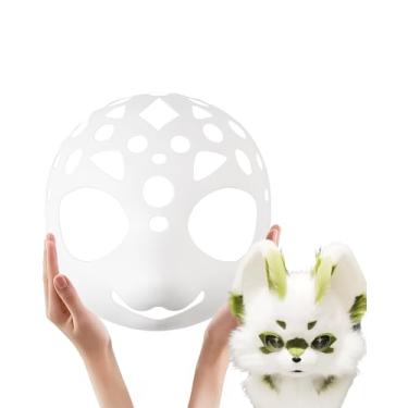 Imagem de KoGing Base de máscara Fursuit Kigurumi – Base de cabeça de fursuit, cabeça de pele Kemono – Base de Fursuit DIY – (Crânio Canino Lite)