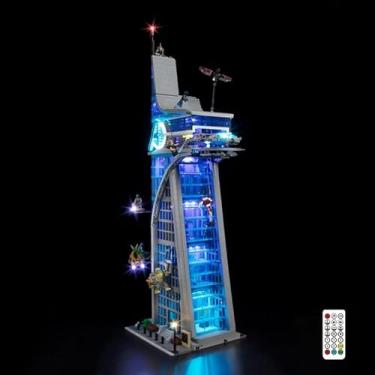 Imagem de Nitemode LED Light Kit Compatible with Lego 76269, UpgradedAvengers Tower Building Models Set Lighting Accessories,No Model(Remote Control Version)