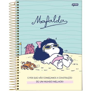 Imagem de Jandaia - Caderno Espiral Universitário CD 1 Matéria 80 Fls Mafalda Praia FSC