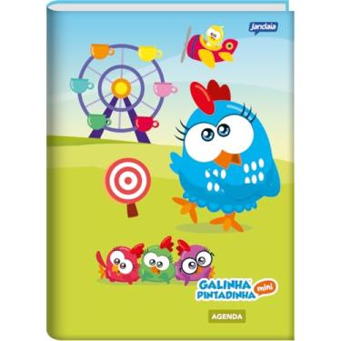 Imagem de Jandaia - Agenda Permanente Escolar 134X200mm CD 192Pgs Galinha Pintadinha Parque Diversão FSC