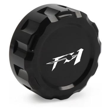 Imagem de Tampa do reservatório mestre do cilindro de fluido de freio traseiro CNC compatível com universal FZ1 FZ 1 FZ1S FZ6 FAZER/FZ6R/FZ6S/FZ6N todos os anos (preto)