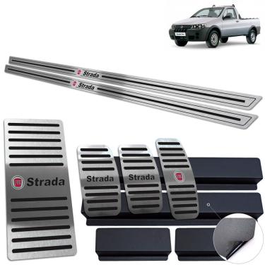 Imagem de Descanso Soleira Pedaleira Fiat Strada 2000 A 2008 Preto