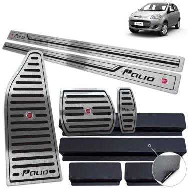 Imagem de Soleira Pedaleira Auto Descanso Fiat Palio 2012 A 2017 Preto