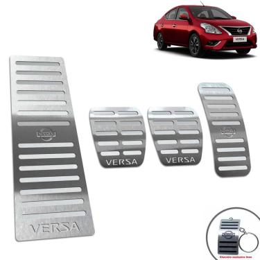 Imagem de Descanso + Pedaleira Manual Nissan Versa 2012/2014 Prata