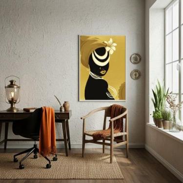 Imagem de Quadro Decorativo Orixá Oxum - 70x50cm - Quadros On-line, Moldura Bran