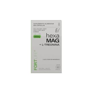 Imagem de Magnésio (Oxido, Bisglicinato, Taurato, Cloreto, Citrato, Malato) Hexa Mag + L-Treonina 60 Cápsulas | Magnésio com Alta Absorção | Força Muscular, Energia e Relaxamento | Suplemento Premium