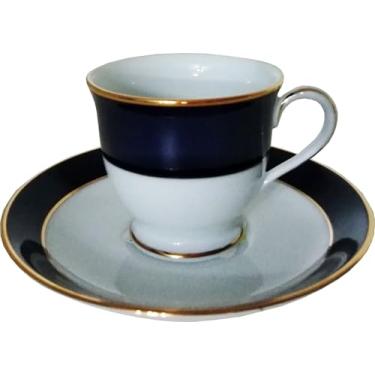 Imagem de Jogo de xícaras de café em porcelana da marca japonesa Noritake. Composto por 6 xícaras e 6 pires.