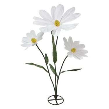 Imagem de Flores de papel gigantes para decoração, flores grandes de margaridas de 16 m, decorações de casamento para recepção, fundo de festa de aniversário de Halloween, jardim, decoração de casa, vitrine