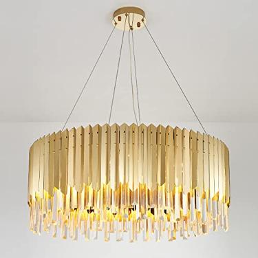 Imagem de Lustres de cristal de luxo, lustre de cristal丨Luminária pendente de luxo para sala de estar丨Luminária pendente criativa para quarto丨Iluminação de lustre LED E14 compatível com sala de jantar
