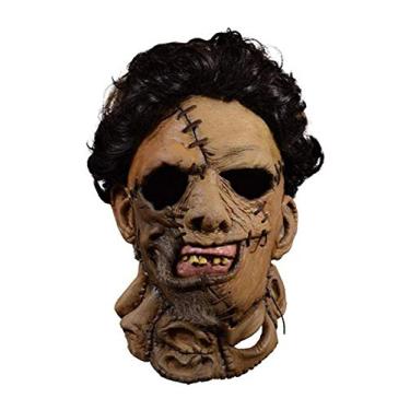 Imagem de Trick Or Treat Studios Texas Chainsaw Massacre 2 Deluxe Leather Face Mask Standard, Brown