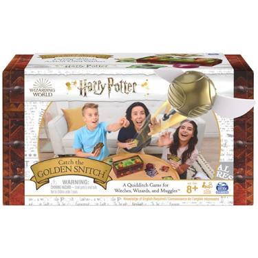 Imagem de Harry Potter Catch The Golden Snitch, A Quidditch Board Game for Witches, Wizards and Muggles, Family Game Ages 8 & up