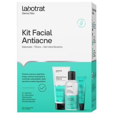 Imagem de Kit Antiacne Skin Care Dermoskin Labotrat Sabonete Facial + Tonico + G