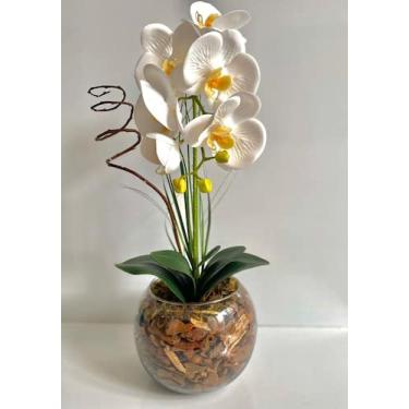 Imagem de Arranjo Artificial Orquídea Permanente para decoração - Zentfuture