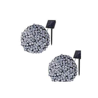 Imagem de Guirlanda de Natal com luzes solares de 10 metros, 100 LED, pacote x2 