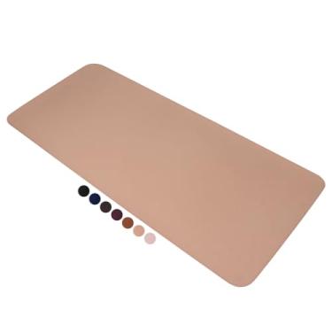 Imagem de Mouse Pad Gamer Grande 70x30cm | Desk Pad em Couro para Precisão no Jogo e Conforto no Trabalho (Nude)