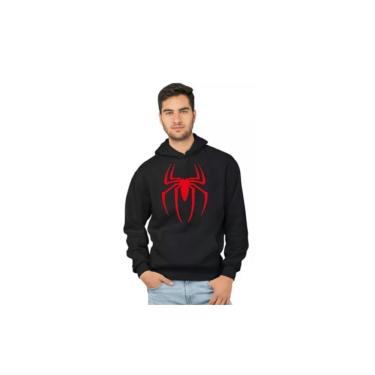 Imagem de Moletom Romanos Modas estampado com logotipo de areia do Homem-Aranha