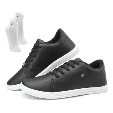 Imagem de Kit Tenis Feminino Casual Delicado Enfermeira Confort + Meia - Tênis E