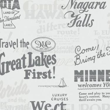 Imagem de Papel de Parede Ivy ABC123 Prata 6815-20