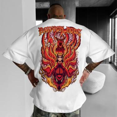 Imagem de Camiseta Naruto Kurama Kyuubi Konoha Treino Gym Academia - Fábrica, Br