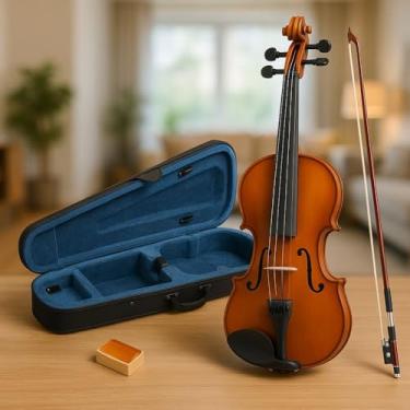 Imagem de Violino 4/4 Arco Breu Cavalete C/Estojo Instrumento Musical
