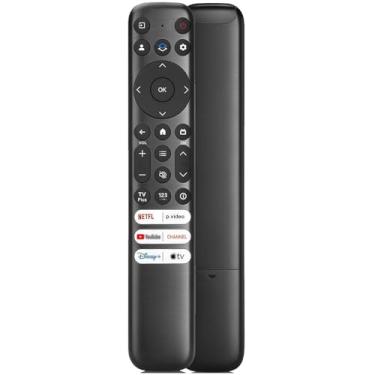 Imagem de Controle remoto de substituição para controle remoto TCL TV, compatível com TCL Google TV Remote Q6/Q7/QM8/S3/S4 Series, Q550G Q650G Q670G Q750G QM850G S370G S450G S470G S550G FHD HDR LED UHD QLED