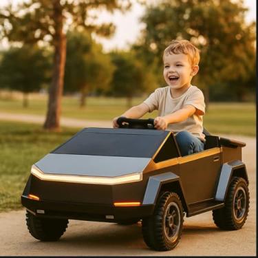 Imagem de Carro Elétrico Infantil Super Truck Futurista 12V - Cinza