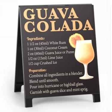 Imagem de Receita de goiaba colada decoração de bar rústico para casa café fazenda placa de coquetel para cozinha bar carrinho acessórios mixologia presente de Natal para bartender homens mulheres novo casal