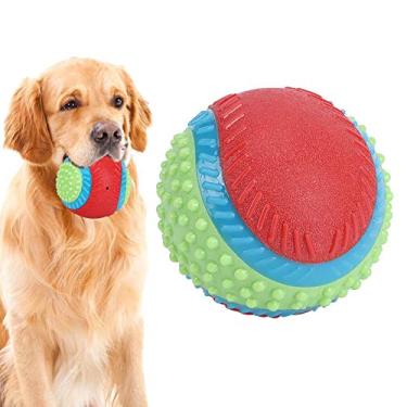 Imagem de HEEPDD Bola de Borracha de Cachorro, Gato de Gato de de Estimação de Borracha Tocar Dentes de Mastigar de Dentes de Mastigar Bola de Brinquedo de Brinquedo de Interativo para Cães Nan Nan