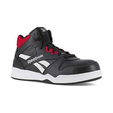 Imagem de Reebok Tênis masculino Bb4500 Safety Toe cano alto para trabalho, Preto, vermelho, 10 Wide