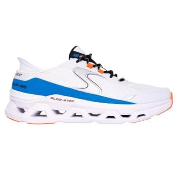 Imagem de Tênis Skechers Glide Step Atlus Masculino (Branco/Azul, BR, Adulto, Numérico, 42)