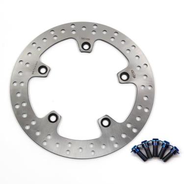 Imagem de Rotor de disco de freio traseiro Arashi com parafusos de montagem para BMW F650GS 08-15, F700GS-ABS 13-18, F750GS com ABS 19-20, F800GS ABS 06-18, F800R 09-20, F800S 06-10, F800ST 06-10, F800ST 06-06