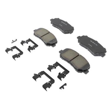 Imagem de ACDelco Professional 17D1623CHF1 Kit de pastilhas de freio a disco frontal de cerâmica com clipes