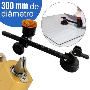 Imagem de Compasso Cortador De Vidro Circular Redondo 300mm Profissional Compact