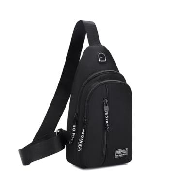 Imagem de Mochila de ombro, bolsa mensageiro, ajustável, portátil, masculina, caminhada, esportes, Multicolorido 6, Large