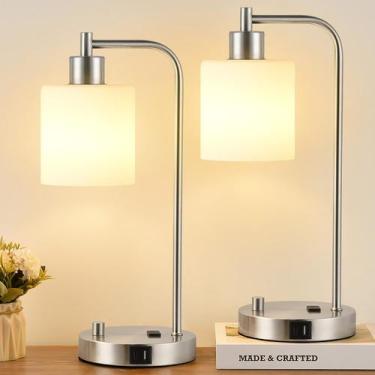 Imagem de Lamp Lynnoland: conjunto de 2 candeeiros de mesa industriais, portas U