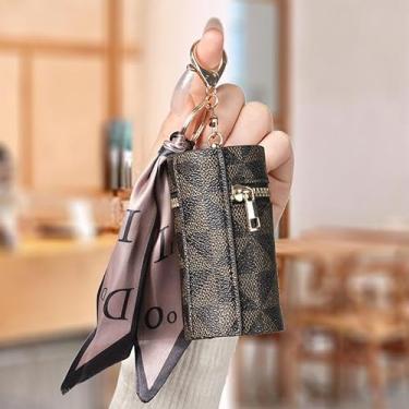 Imagem de Caixa de batom portátil, porta-chaves, estojo de batom, kit de armazenamento de cosméticos, estojos de viagem, bolsa organizadora para bolsa, Verde, Verde