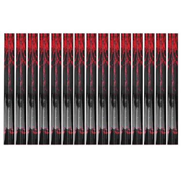 Imagem de Padrão de caveira, cor preta e vermelha, seta de proteção, fácil de colar, adesivos termorretráteis, 1 conjunto para amantes de tiro com arco, com equipamento