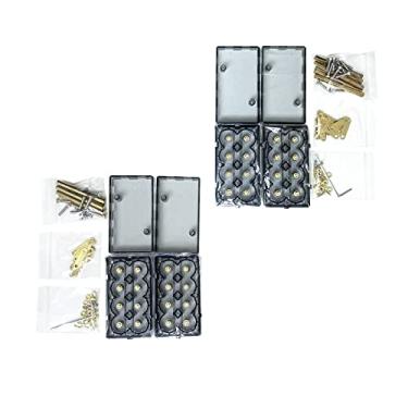 Imagem de Bistook Kit de armazenamento de energia DIY 18650 caixa suporte caixa suporte slot PC material plástico ABS, suporte 1S8P 2S4P 4S2P 8S1P emendável sem suporte de solda alta corrente 2 peças (2 peças 2