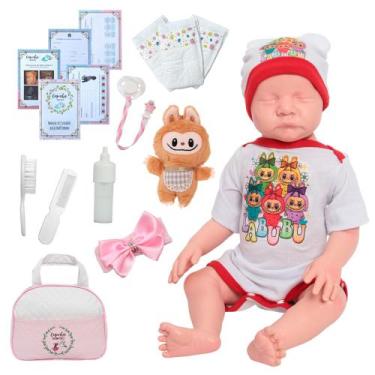 Imagem de Bebe Reborn Boneca Menina Lívia Com Bolsa Maternidade Fofa - Cegonha R