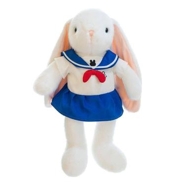 Imagem de Boneca de desenho animado de pelúcia Toy Bunny azul marinho 35cm